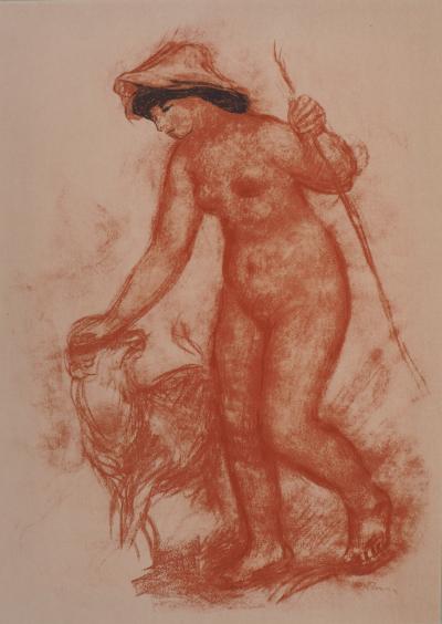 Auguste RENOIR (d’après) - Berger et Agneau, lithographie signée 2