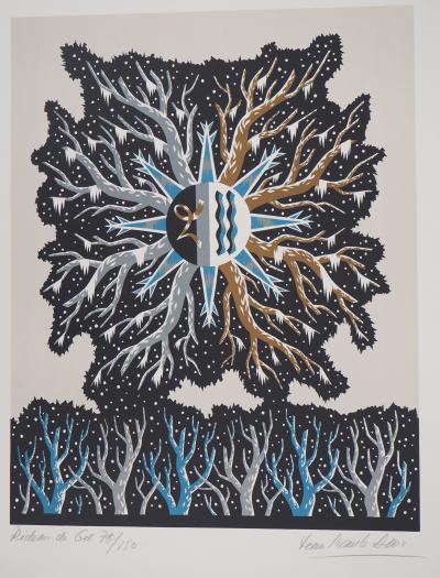 Jean PICART LE DOUX - Rideau de gel - lithographie originale signée 2