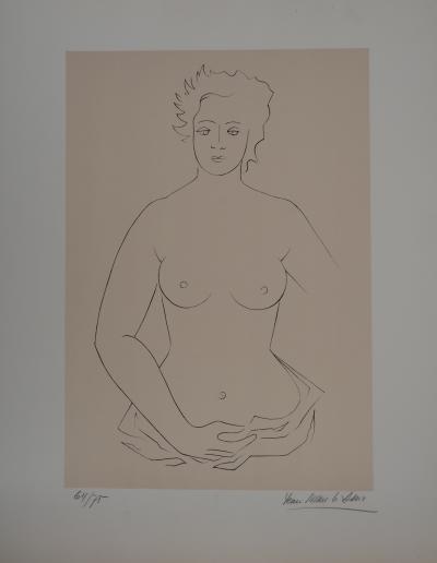 Jean PICART LE DOUX - Femme aux seins nus - lithographie originale signée 2