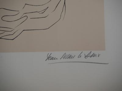 Jean PICART LE DOUX - Femme aux seins nus - lithographie originale signée 2