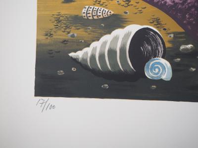 Jean PICART LE DOUX - Promenade à la mer - lithographie originale signée 2