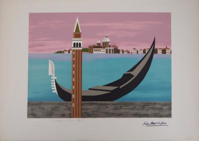 Jean PICART LE DOUX - La lagune de Venise - lithographie originale signée 2