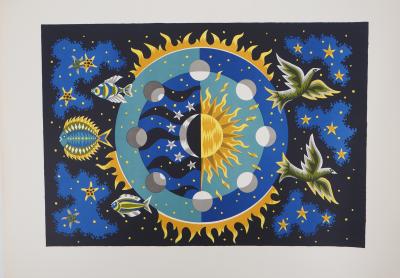 Jean PICART LE DOUX - Le jour et la nuit  - lithographie originale 2