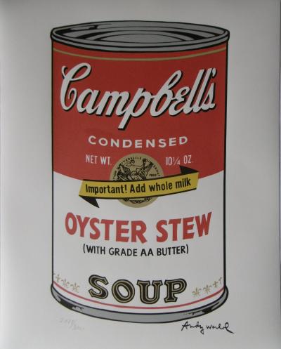 Andy WARHOL (d’après) - Campbell Soup Oyster Stew, Lithographie 2