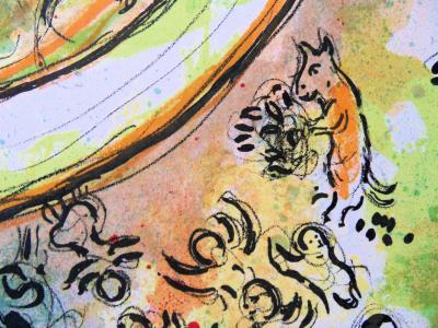 Marc CHAGALL : Le plafond de l’Opéra Garnier - Lithographie originale, 1962 2