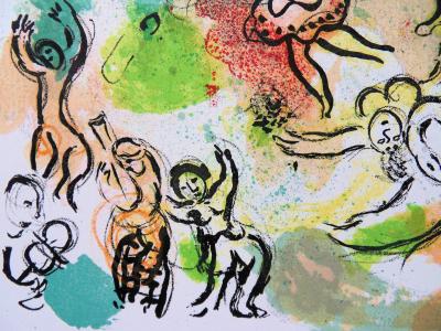 Marc CHAGALL : Le plafond de l’Opéra Garnier - Lithographie originale, 1962 2