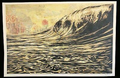 Shepard FAIREY (Obey) - Dark Wave - Seriraphie originale couleur - signée et datée 2