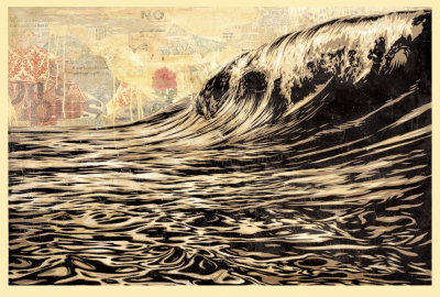 Shepard FAIREY (Obey) - Dark Wave - Impression offset signée 2