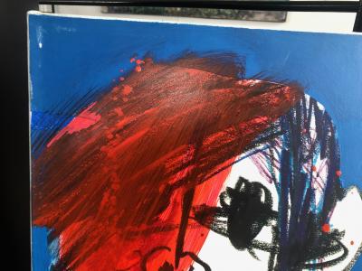 Vicotr HASCH - Andy Warhol, 2005,  Peinture originale à l’acrylique sur toile et collages 2