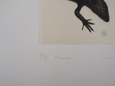 Mikio WATANABE : Averse, Gravure originale signée, 2003 2