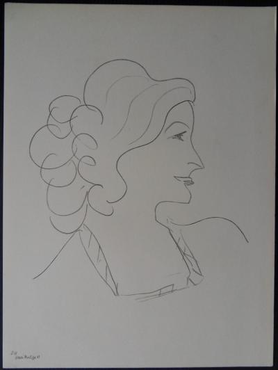 Henri MATISSE (d’après) : Femme de profil - Lithographie signée 2