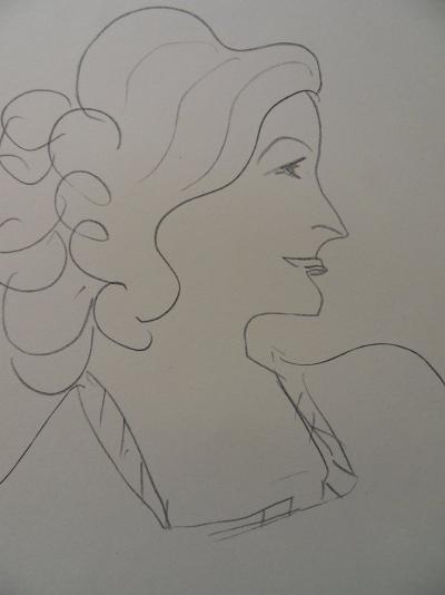 Henri MATISSE (d’après) : Femme de profil - Lithographie signée 2