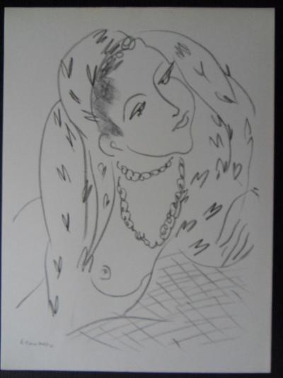 Henri MATISSE (dopo): Donna con collana - Litografia firmata 2