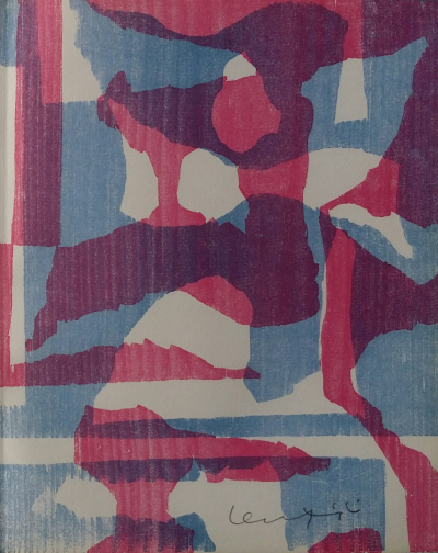 Leo Leuppi Sans titre, 1949  Bois original en couleurs signe au crayon 2