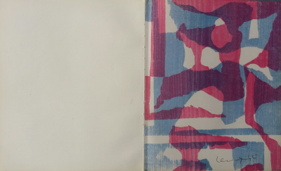 Leo Leuppi Sans titre, 1949  Bois original en couleurs signe au crayon 2