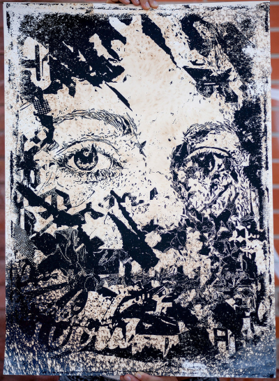 VHILS - Intangible, 2018 - Sérigraphie signée au crayon 2