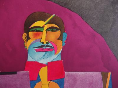 Richard LINDNER : Le couple Pop - Lithographie originale Signée 2