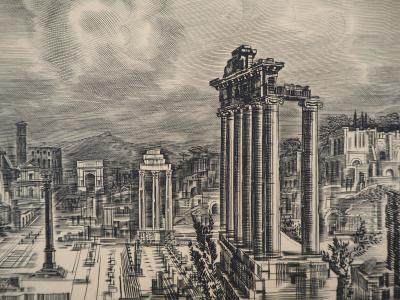 Albert DECARIS : Ruines de Rome - Gravure originale signée 2