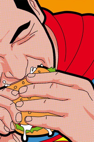 LEON - Super Burger - Digigraphie sur toile 2