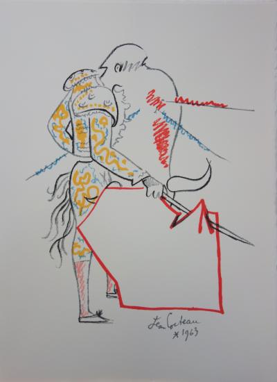 Jean COCTEAU : Tauromachie - Lithographie signée, 1965 2