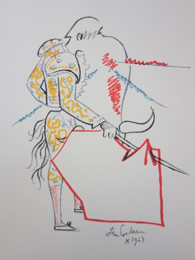 Jean COCTEAU : Tauromachie - Lithographie signée, 1965 2