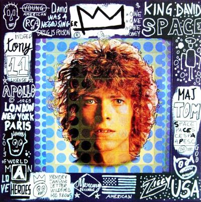 SPACO - Space Oddity Bowie, 2023 - Technique mixte sur toile 2