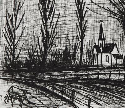 Bernard BUFFET -  La chapelle gothique, Gravure originale signée 2