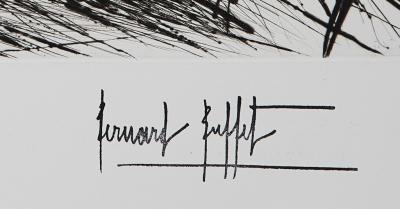 Bernard BUFFET -  La chapelle gothique, Gravure originale signée 2