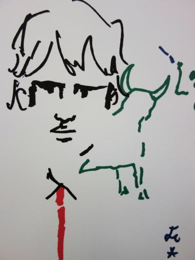 Jean COCTEAU : Toréador élégant - Lithographie signée 2