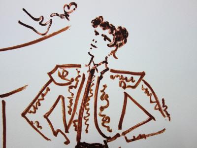 Jean COCTEAU : Toréador amoureux - Lithographie signée 2
