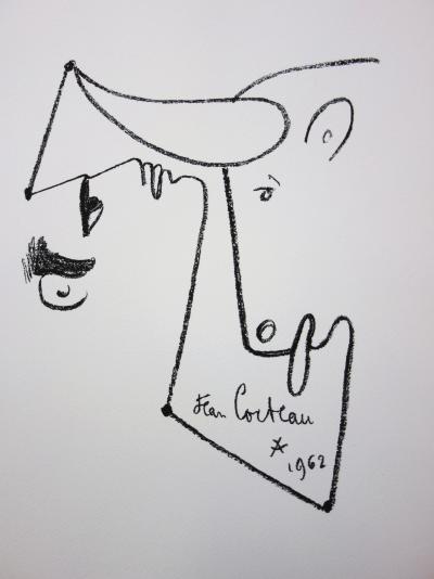 Jean COCTEAU : Le combat - Lithographie signée, 1965 2
