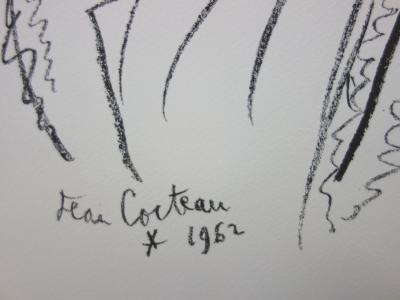 Jean COCTEAU : En attente de l’attaque - Lithographie signée, 1965 2