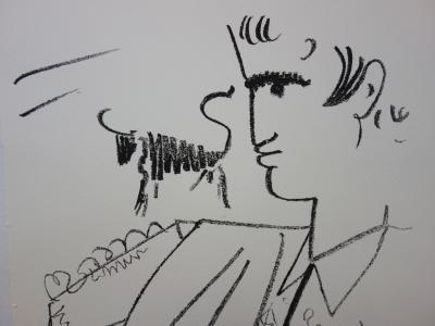 Jean COCTEAU : En attente de l’attaque - Lithographie signée, 1965 2