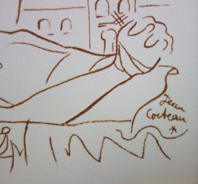 Jean COCTEAU : Toréador rêvant du taureau, 1965 - Lithographie signée 2