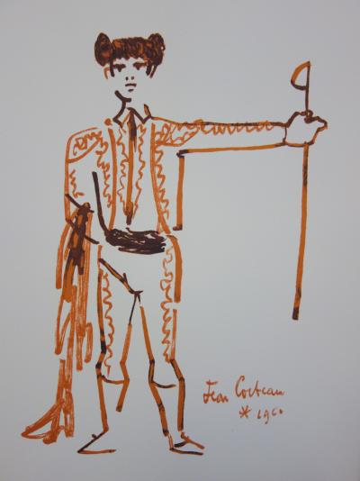 Jean COCTEAU : Toréador et son épée, 1965 - Lithographie signée 2