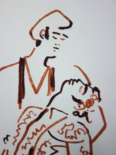 Jean COCTEAU : Toréador vaincu - Lithographie signée, 1965 2