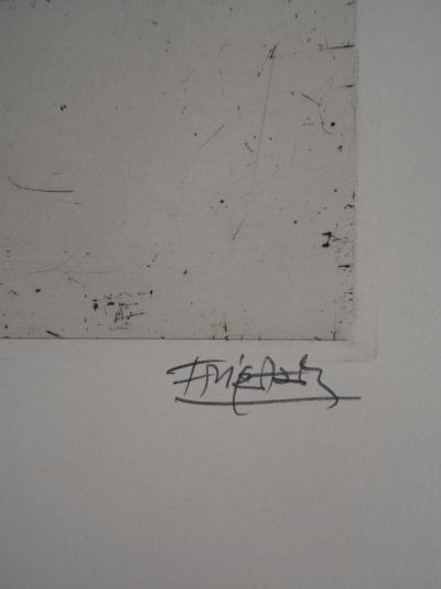 Johnny FRIEDLAENDER : Le coq - Gravure originale signée 2