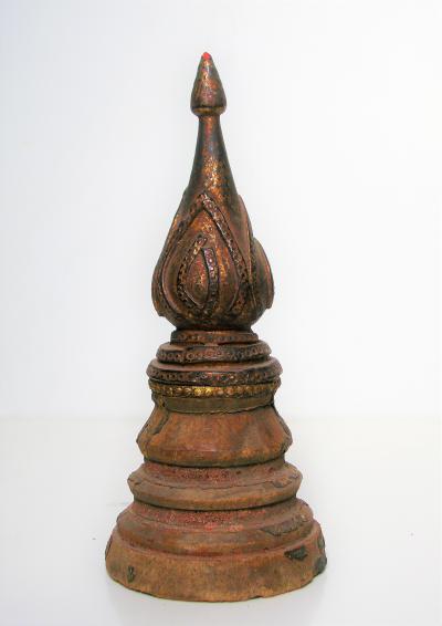Thaïlande - Stupa miniature en bois, époque Ratanakosin, XIXème siècle 2