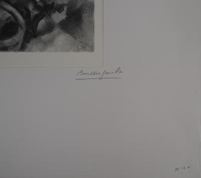JL BOUSSINGAULT - Pensive Estelle, original lithograph, 1930 2