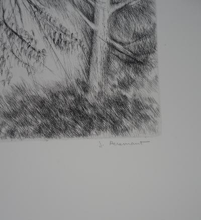 Janine ACREMANT : Les Arbres,  Gravure originale signée 2