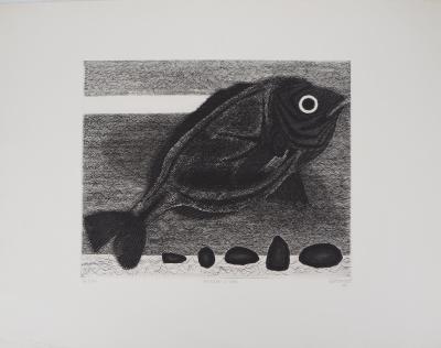 Jacques RAMONDOT - Poisson d’eau, gravure originale 2