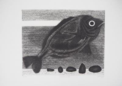 Jacques RAMONDOT - Still life with fish, original etchings 2