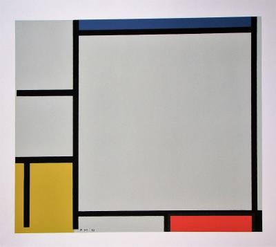Piet Mondrian (d’après) - Composition, 1922 - Sérigraphie en couleurs 2
