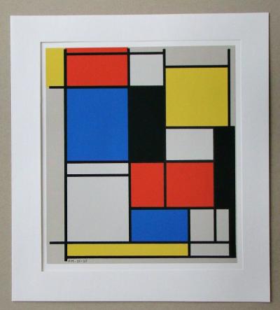 PIET MONDRIAN ( d’après ) - Sérigraphie en couleurs - 1978 2