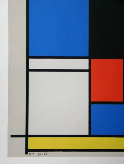 PIET MONDRIAN ( d’après ) - Sérigraphie en couleurs - 1978 2