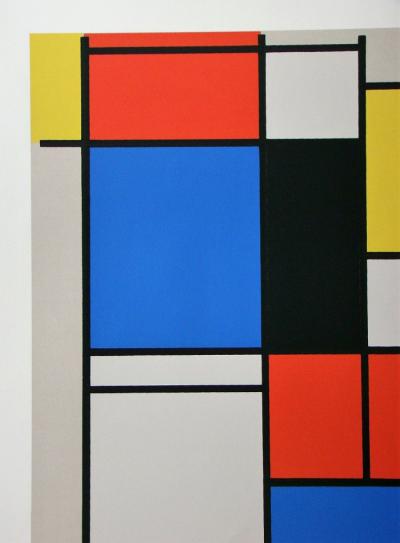 PIET MONDRIAN ( d’après ) - Sérigraphie en couleurs - 1978 2