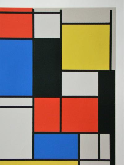 PIET MONDRIAN ( d’après ) - Sérigraphie en couleurs - 1978 2