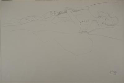 Gustav KLIMT : L’étreinte  - lithographie signée, 1919 2