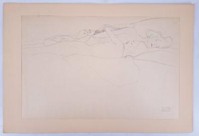 Gustav KLIMT : L’étreinte  - lithographie signée, 1919 2