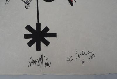 Jean COCTEAU et Raymond MORETTI : L’étoile - Lithographie originale signée 2